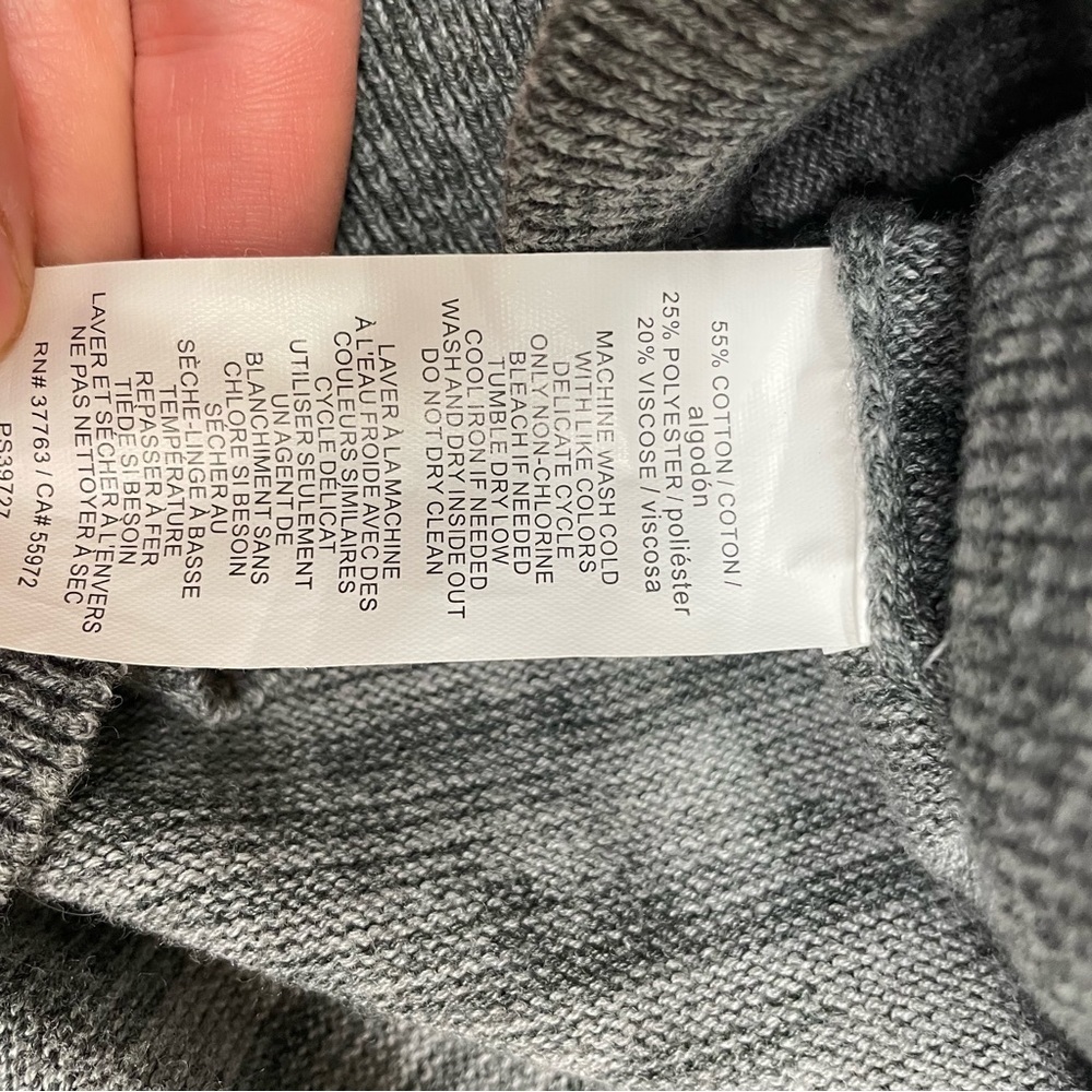Perry Ellis Men's Knit Casual V-Neck Sweater Gray size XXL - Picture 5 of 10